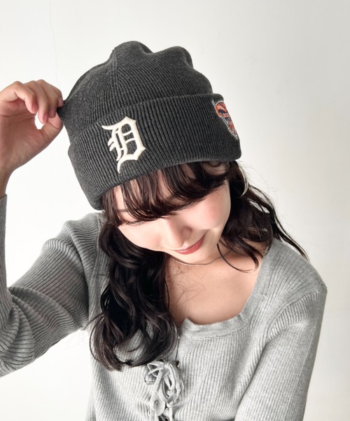 MLB Korea 限定　パッチ　ニット帽　新品　タグ付き　入手困難　即日発送 MLB KOREA(エムエルビーコリア)/Patch beanie[品番：OUTW0000879