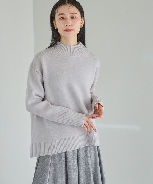 A part by（アパートバイ） ニット セーター カシミヤコンオフタートル