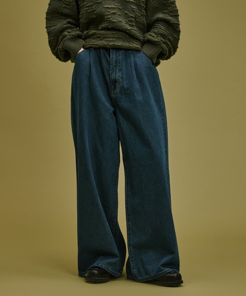 WETTEMPT ワイドパンツ ジーンズ 1 TUCK BUGGY DENIM PANTS