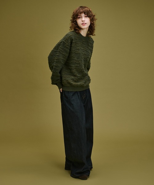 マウジー　WAVY TUCK BAGGY　バギーパンツ　ブラック　ワイド　1 セール】WAVY TUCK BAGGY（デニムパンツ）｜MOUSSY（マウジー）の