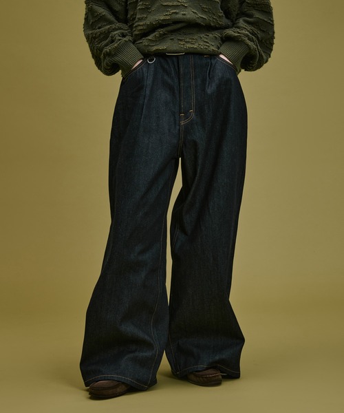 WETTEMPT ジーンズ 1 TUCK BUGGY DENIM PANTS / ワンタックバギー