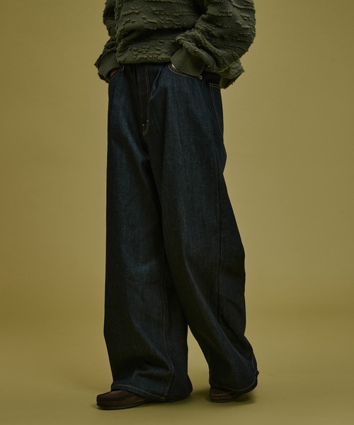 WETTEMPT ジーンズ 1 TUCK BUGGY DENIM PANTS / ワンタックバギー