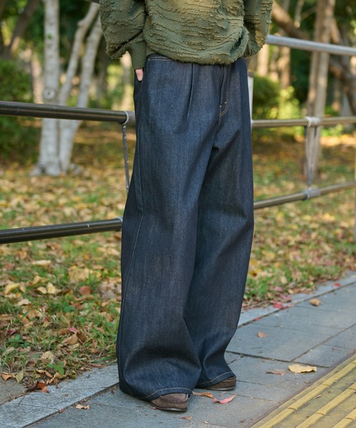 WETTEMPT ジーンズ 1 TUCK BUGGY DENIM PANTS / ワンタックバギー