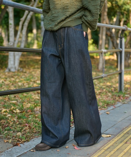 WETTEMPT ジーンズ 1 TUCK BUGGY DENIM PANTS / ワンタックバギー