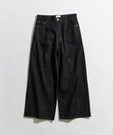 ワイドパンツ ジーンズ 1 TUCK BUGG...の詳細画像1