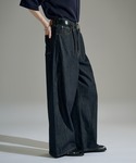 ワイドパンツ ジーンズ 1 TUCK BUGG...の詳細画像5