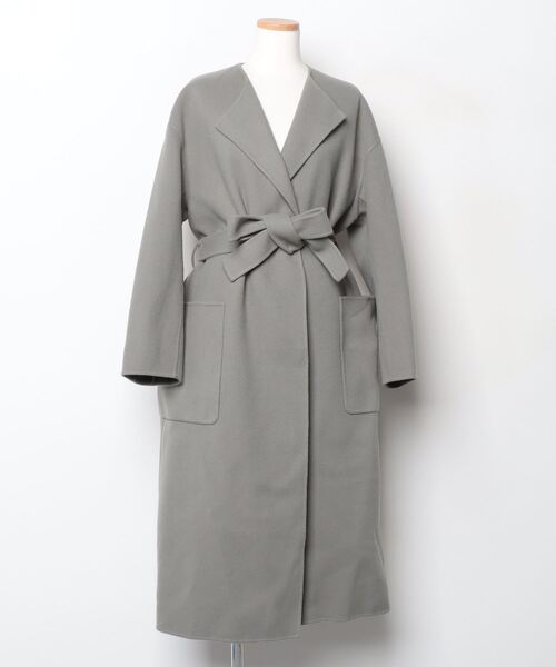 UNITED ARROWS ユナイテッドアローズビーバーAラインノーカラーコート ユナイテッドアローズ グリーンレーベル リラクシング UNITED ARROWS