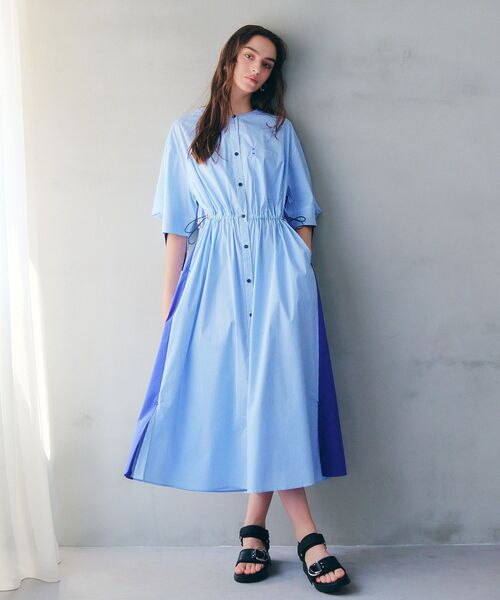 「Editt by YECCA VECCA」 半袖ワンピース FREE ブルー レディース_画像4