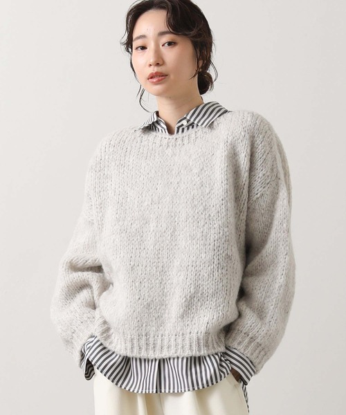 TRICOTS JEAN MARC／別注ボートネック ≪追加≫【TRICOTS JEAN MARC】別注ボートネックスリットプルオーバー