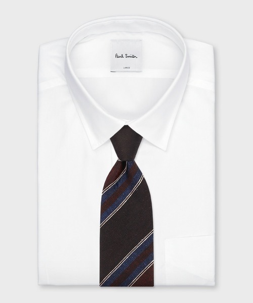 Paul Smith（ポール・スミス） ネクタイ ダークトーン レジメンタル