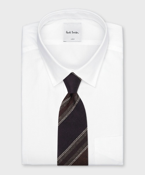 Paul Smith（ポール・スミス） ネクタイ ダークトーン レジメンタル