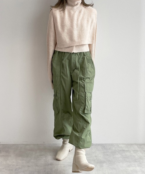 「w closet」 ニットアンサンブル FREE ラベンダー レディース_画像2