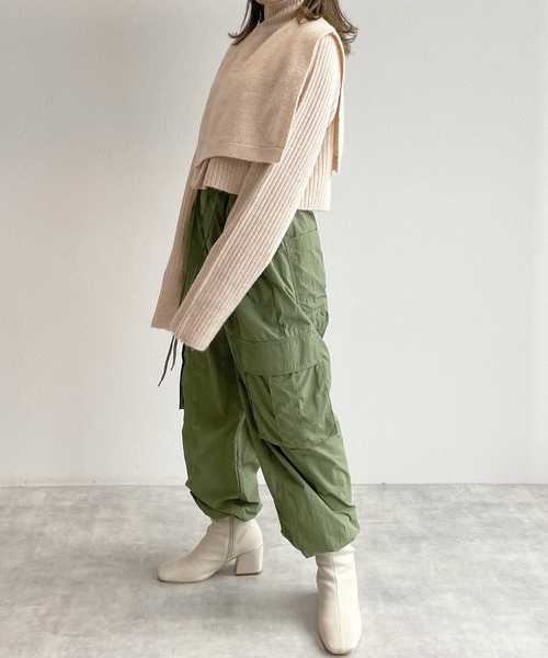 「w closet」 ニットアンサンブル FREE ラベンダー レディース_画像5