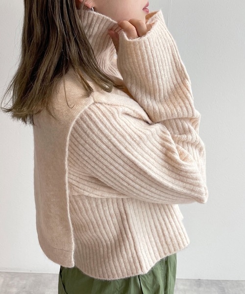 「w closet」 ニットアンサンブル FREE ラベンダー レディース_画像6