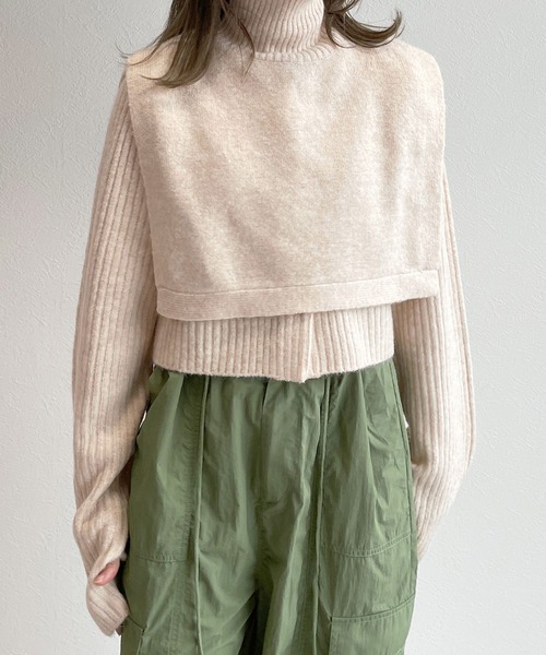 「w closet」 ニットアンサンブル FREE ラベンダー レディース_画像7