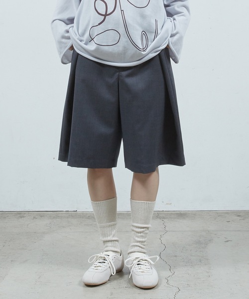 Dulcamara（ドゥルカマラ） ワイドパンツ ハーフパンツ スラックス