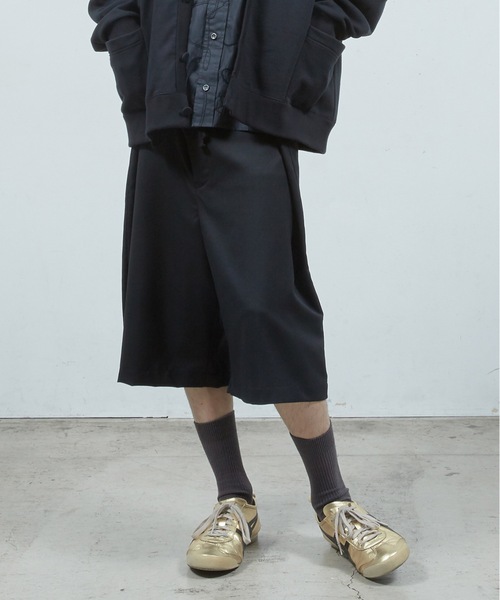 ドゥルカマラ ワイドハーフパンツ Dulcamara（ドゥルカマラ） ワイドパンツ ハーフパンツ スラックス