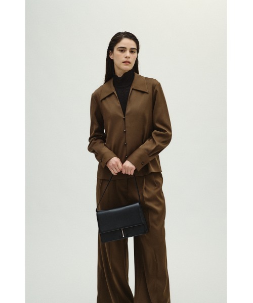 RIM.ARK ブラウス シャツ Open collar slim SH JK オープンカラー