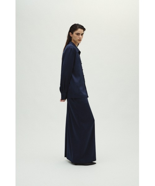 RIM.ARK ブラウス シャツ Open collar slim SH JK オープンカラー