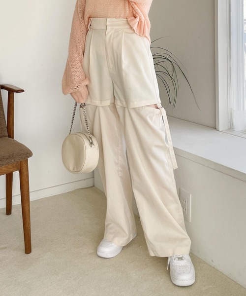 「Heather」 スラックス FREE ブルー系その他 レディース_画像4