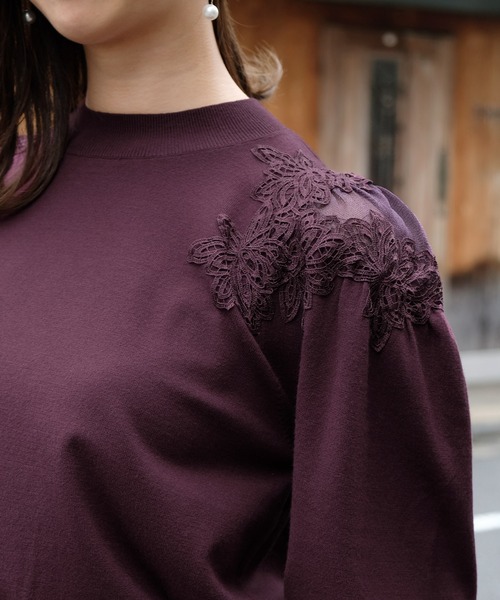 「STRAWBERRY-FIELDS」 長袖ニット - ベージュ レディース_画像4