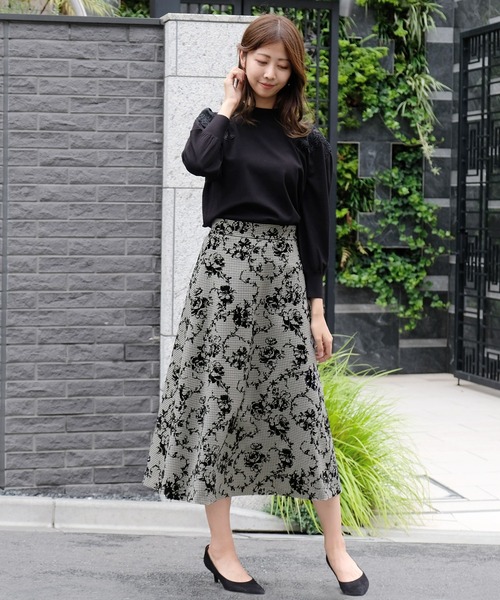 「STRAWBERRY-FIELDS」 長袖ニット - ベージュ レディース_画像6