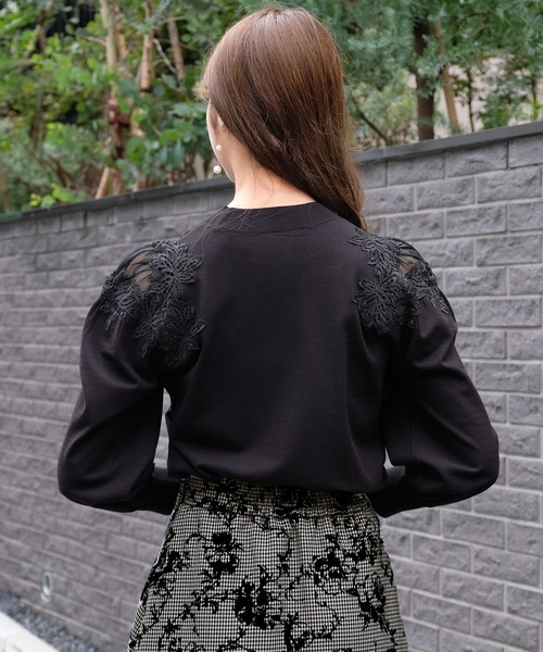 「STRAWBERRY-FIELDS」 長袖ニット - ベージュ レディース_画像7