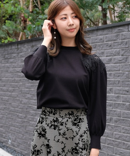 「STRAWBERRY-FIELDS」 長袖ニット - ベージュ レディース_画像8