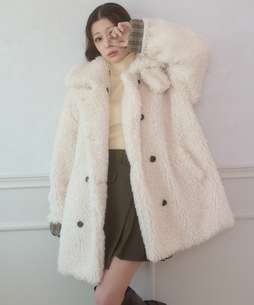 Ambre Neige（アンブルネージュ） ブルゾン アウター poodle boa w big