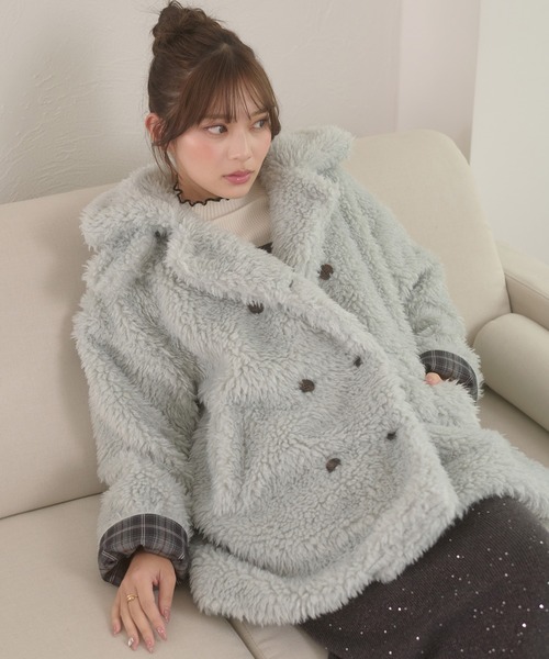 Ambre Neige（アンブルネージュ） ブルゾン アウター poodle boa w big