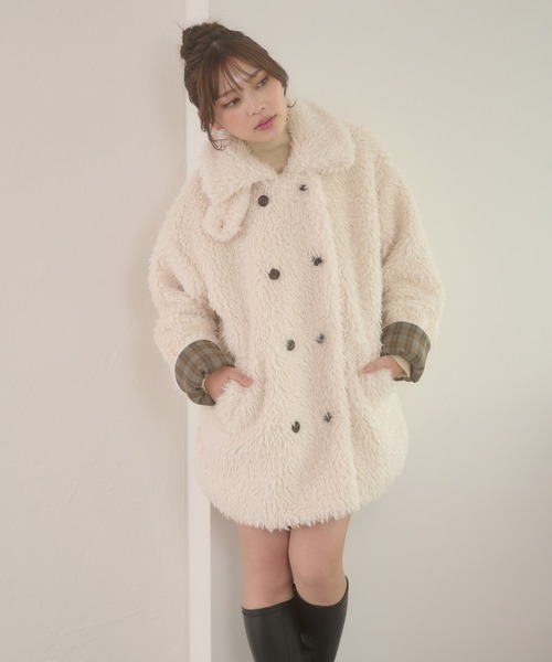 Ambre Neige（アンブルネージュ） ブルゾン アウター poodle boa w big