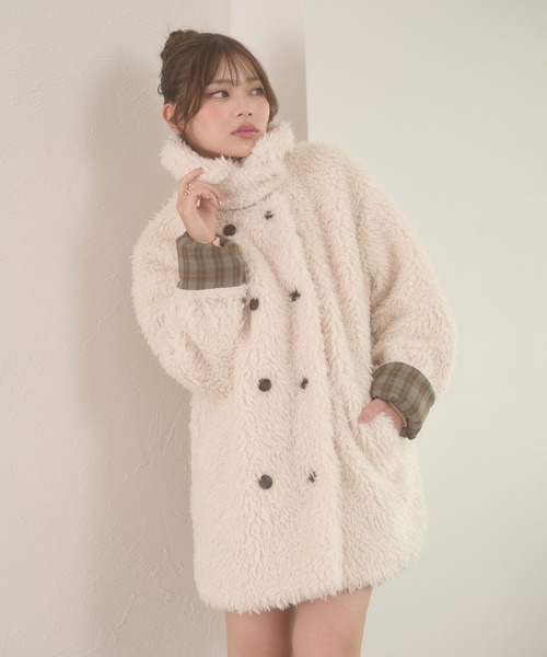 Ambre Neige（アンブルネージュ） ブルゾン アウター poodle boa w big