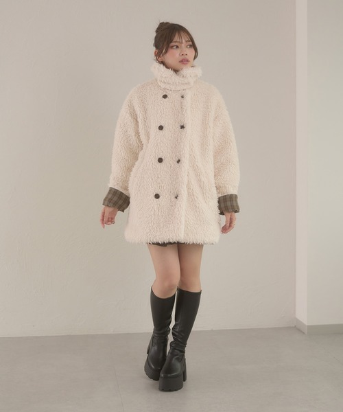 Ambre Neige（アンブルネージュ） ブルゾン アウター poodle boa w big