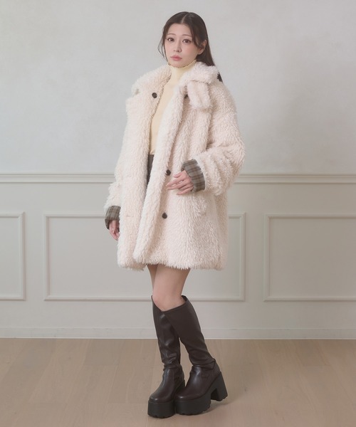 Ambre Neige（アンブルネージュ） ブルゾン アウター poodle boa w big