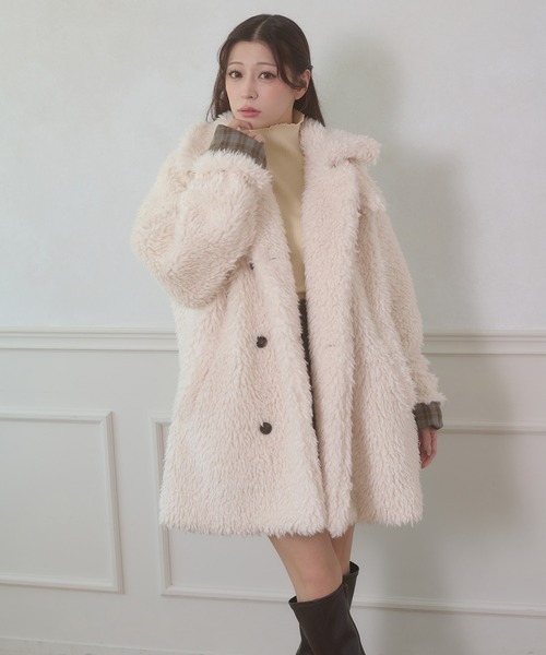 Ambre Neige（アンブルネージュ） ブルゾン アウター poodle boa w big