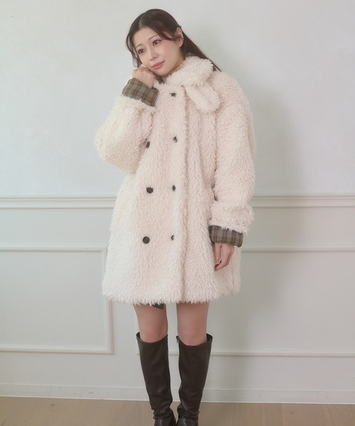 Ambre Neige（アンブルネージュ） ブルゾン アウター poodle boa w big