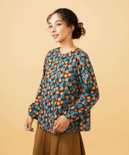 ホコモモラ（JOCOMOMOLA）/Calle de la Bola ドットプリントカットソー Jocomomola（ホコモモラ） tシャツ Calle de la Bola ドットプリント