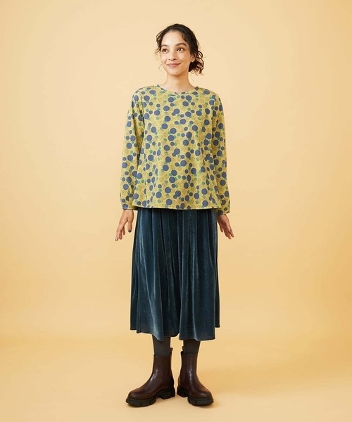 ホコモモラ（JOCOMOMOLA）/Calle de la Bola ドットプリントカットソー Jocomomola（ホコモモラ） tシャツ Calle de la Bola ドットプリント