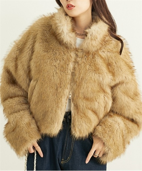 ニッセン（nissen） コート アウター フェイクファージャケット