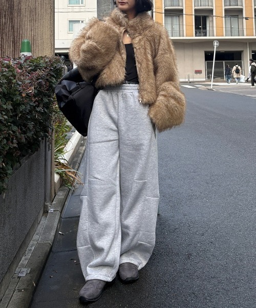 ニッセン（nissen） コート アウター フェイクファージャケット