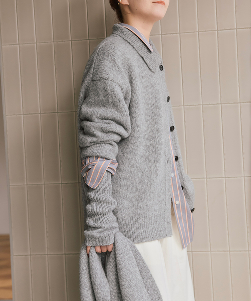 アルパカ混フリルニット（ニット／セーター）｜Spick スピック&スパン