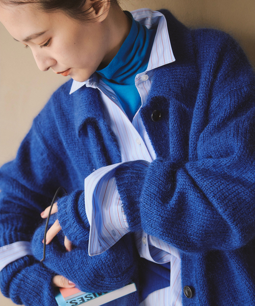 BABY ALPACAクルーニット サックスブルー Spick＆Span Knit Selection
