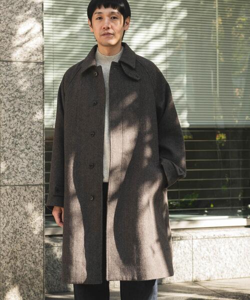 URBAN RESEARCH DOORS ステンカラーコート コート ウールメルトン