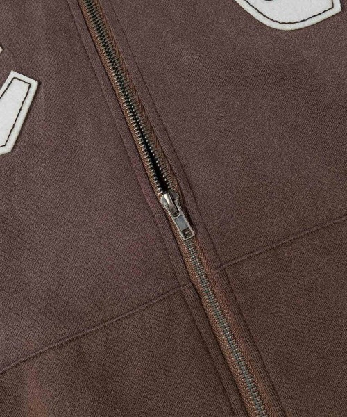 STYLISE パーカー 「EVISU」HEAVY WEIGHT WASHED EV HOODIE / ブラウン