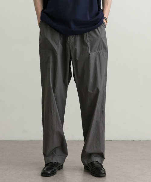 ATON（エイトン） イージーパンツ 4 チャコールグレー メンズ