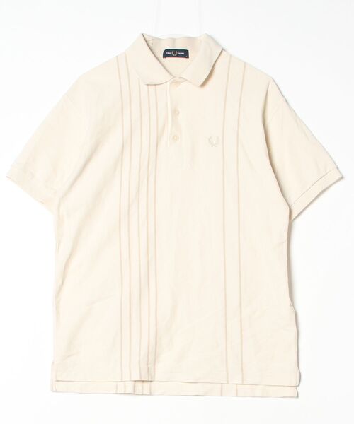 FRED PERRY」 半袖ポロシャツ MEDIUM ホワイト×ホワイト メンズ【公式