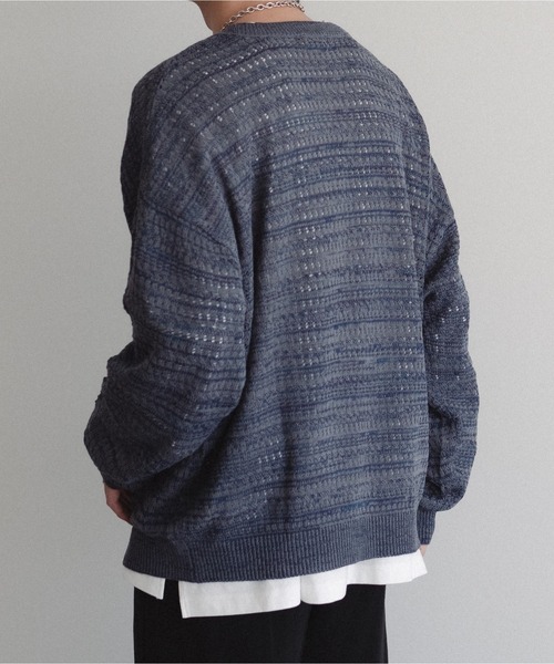 「epnok」 長袖ニット MEDIUM ブラック メンズ_画像3