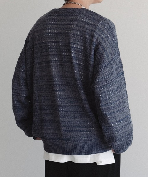 「epnok」 長袖ニット MEDIUM ブラック メンズ_画像4