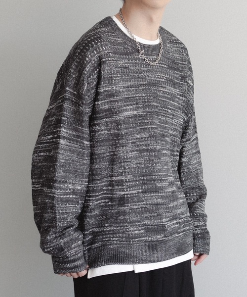 「epnok」 長袖ニット MEDIUM ブラック メンズ_画像7