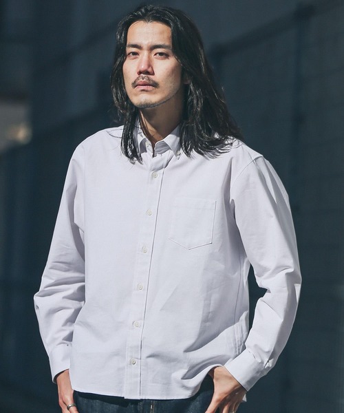 URBAN RESEARCH Sonny Label 長袖シャツ LARGE ネイビー メンズ